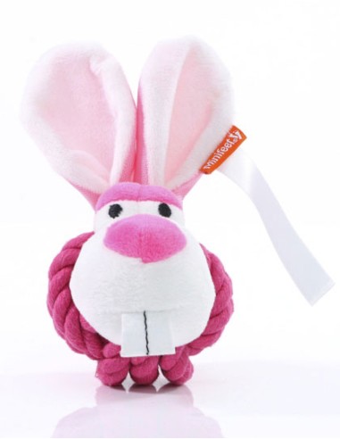 MBW-M170021-MiniFeet® Dog Toy Knotted Animal Rabbit
